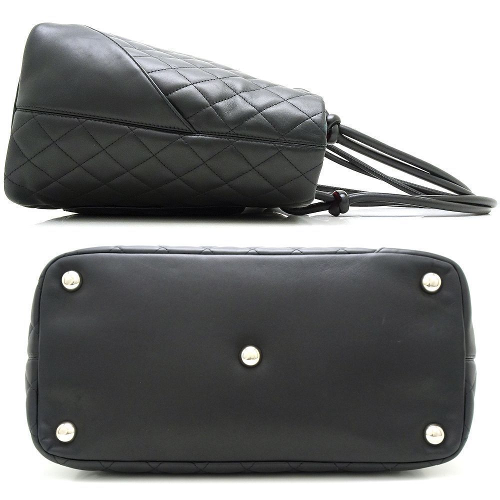 Chanel Tote Bag Cambon Line Calf x Patent Leather Black - Picture 2 of 7
